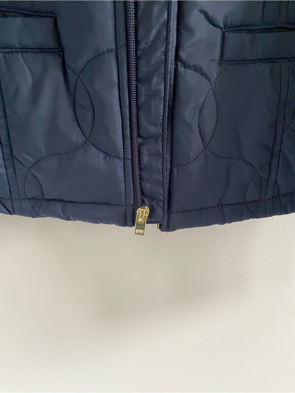 a new day Navy Quilted Circle-Pattern Puffer Jacket - Picture 7 of 14